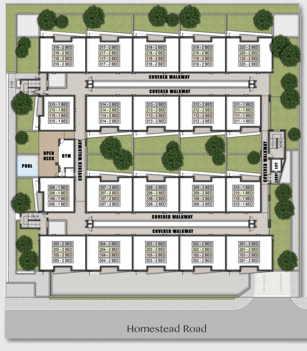 wilonia apartments siteplan rivonia